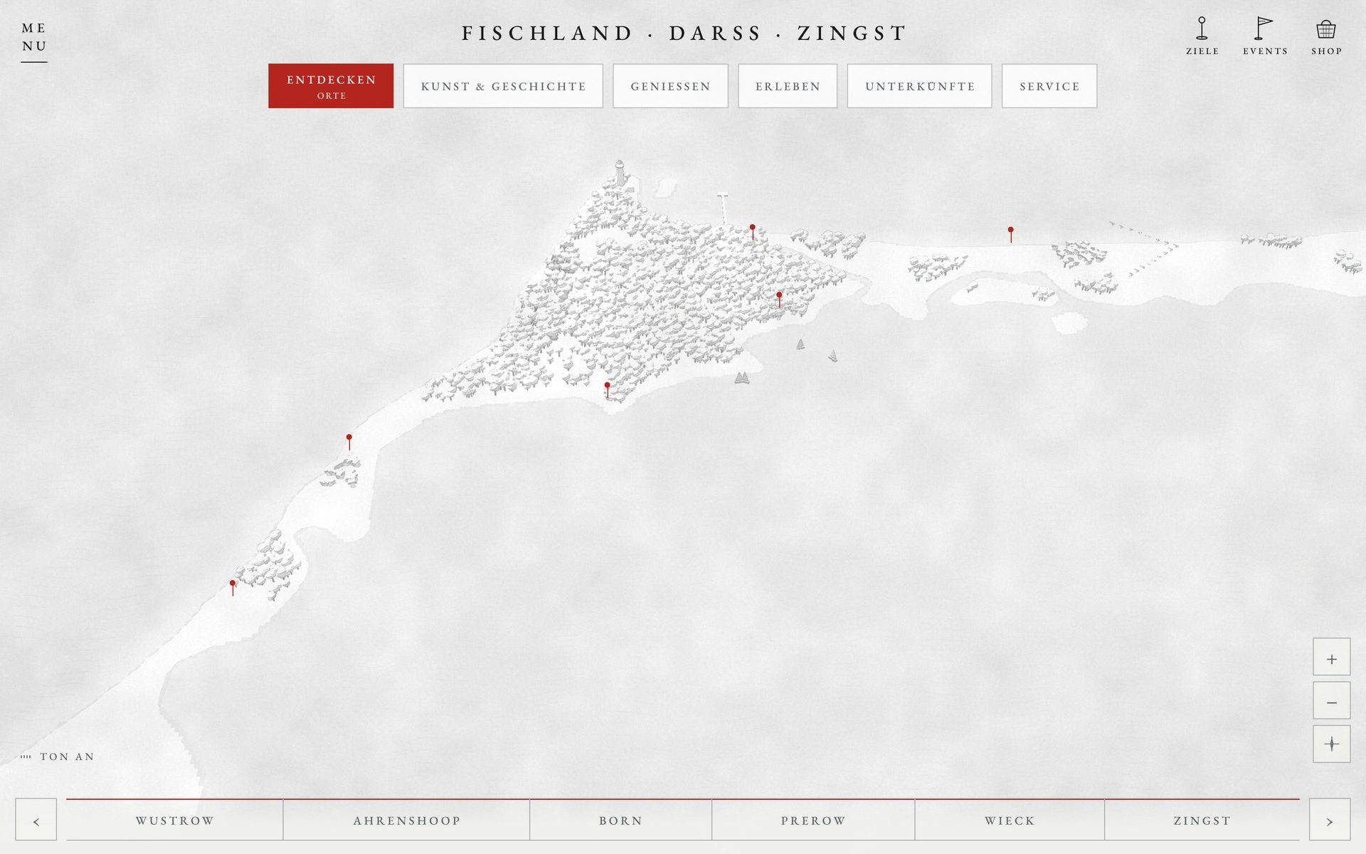Entdeckerkarte Fischland-Darß-Zingst von Sketchmap